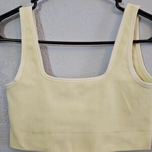NUX Soft Yellow Sports Bra